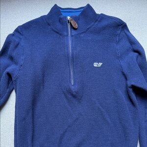 Vineyard Vines Boys’ Boathouse Quarter Zip Sweater like new